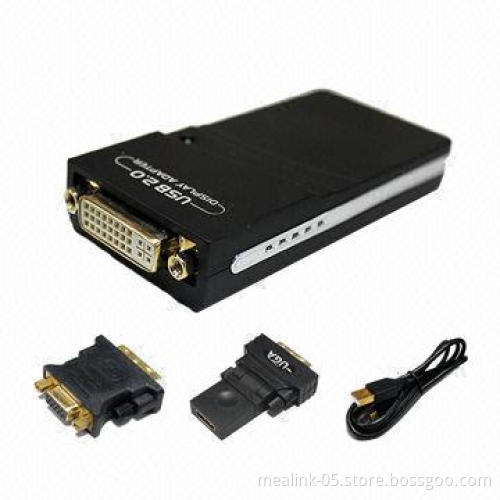 USB to HDMI®/DVI-D/VGA Converters with 512MB RAM, 1,680 x 1,050 Pixels Resolution